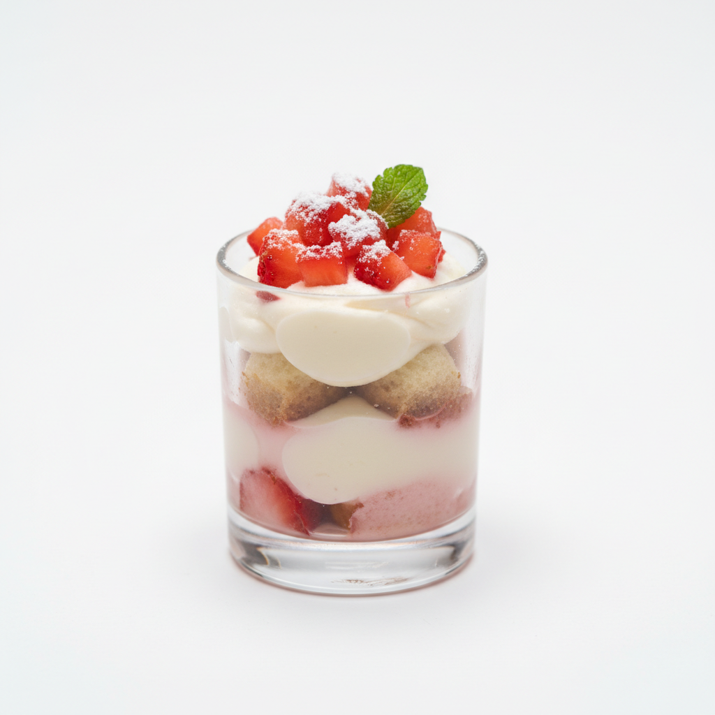 Mini tiramisu fraises