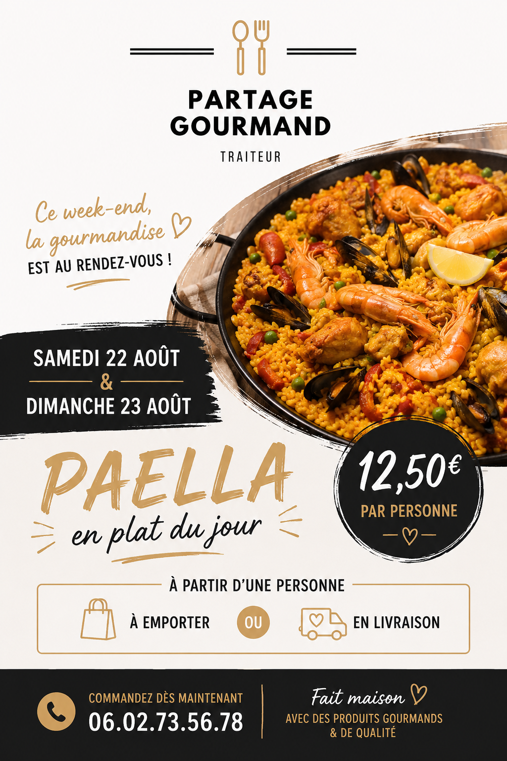 Paella – Week-end du 22 au 23 Août 2026