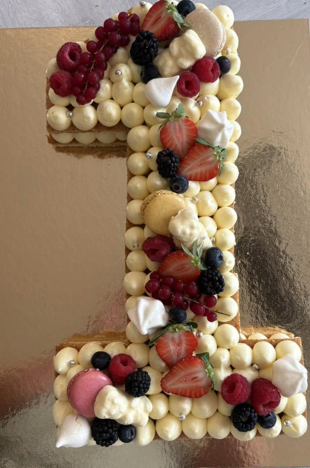 Number Cake Fruits Rouges - Partage Gourmand