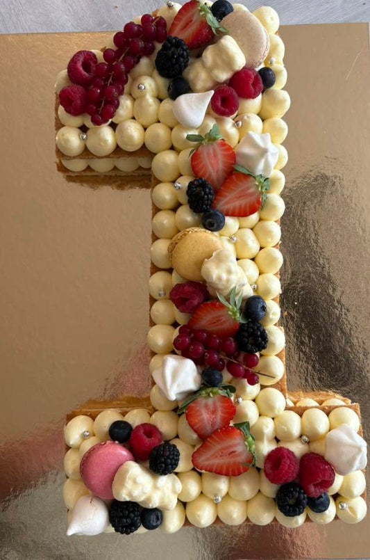 Number Cake Fruits Rouges - Partage Gourmand