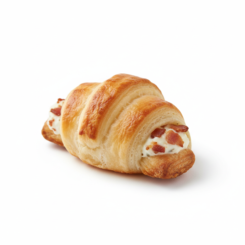 Mini croissant feuilleté boursin bacon