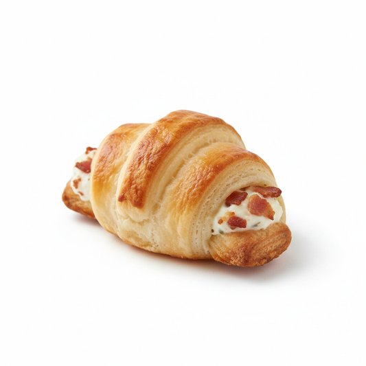 Mini croissant feuilleté boursin bacon