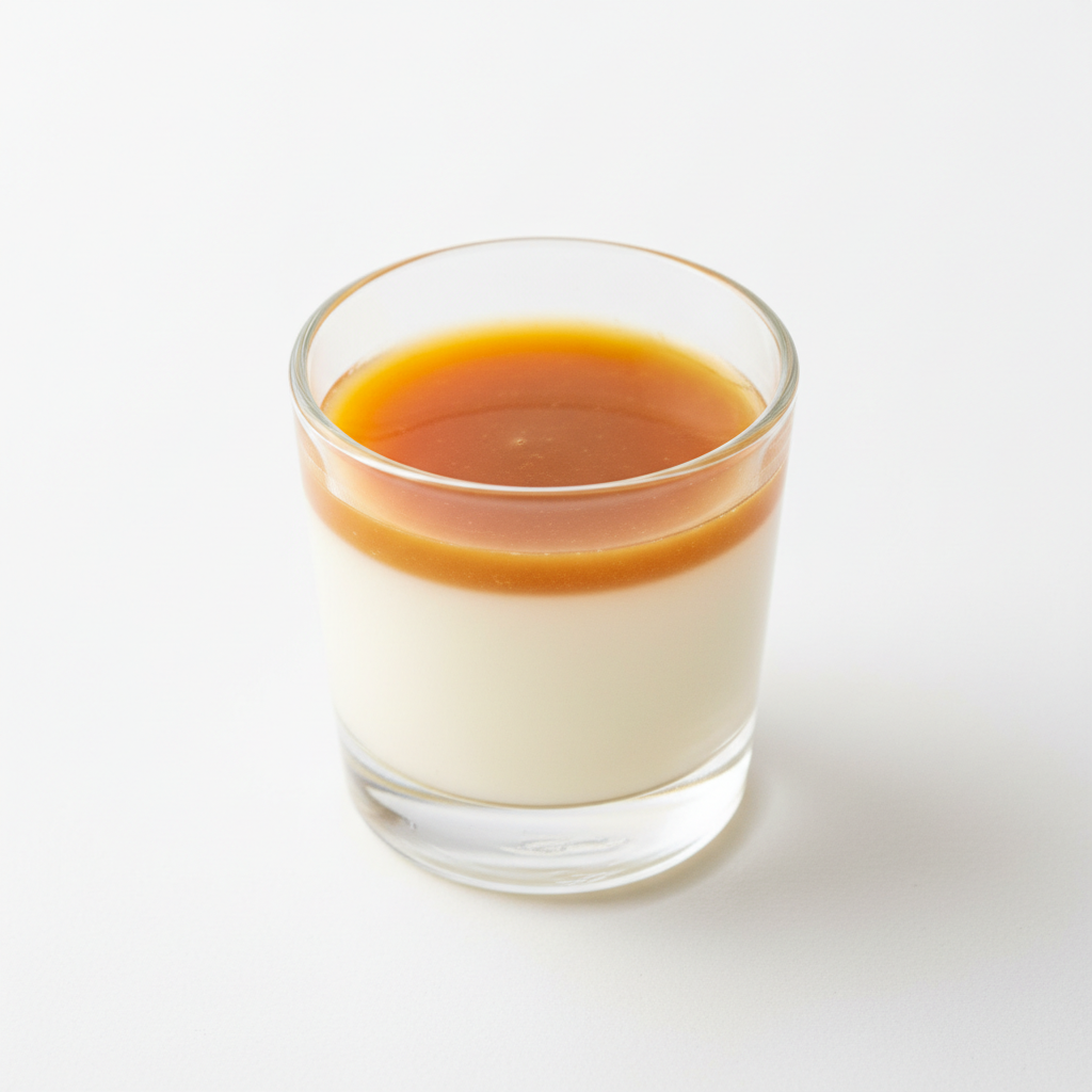 Verrine panna cotta caramel