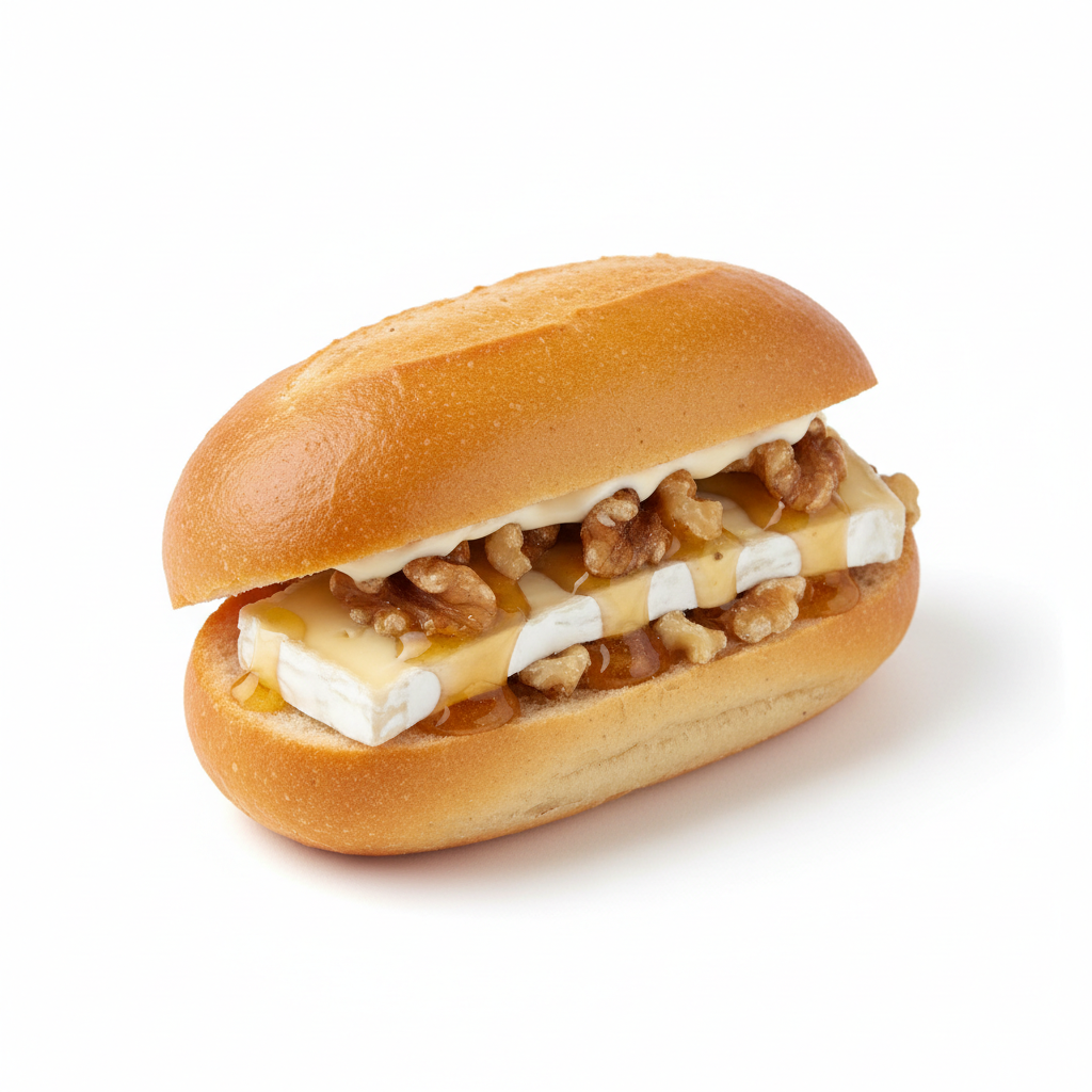Mini navette camembert, noix, miel